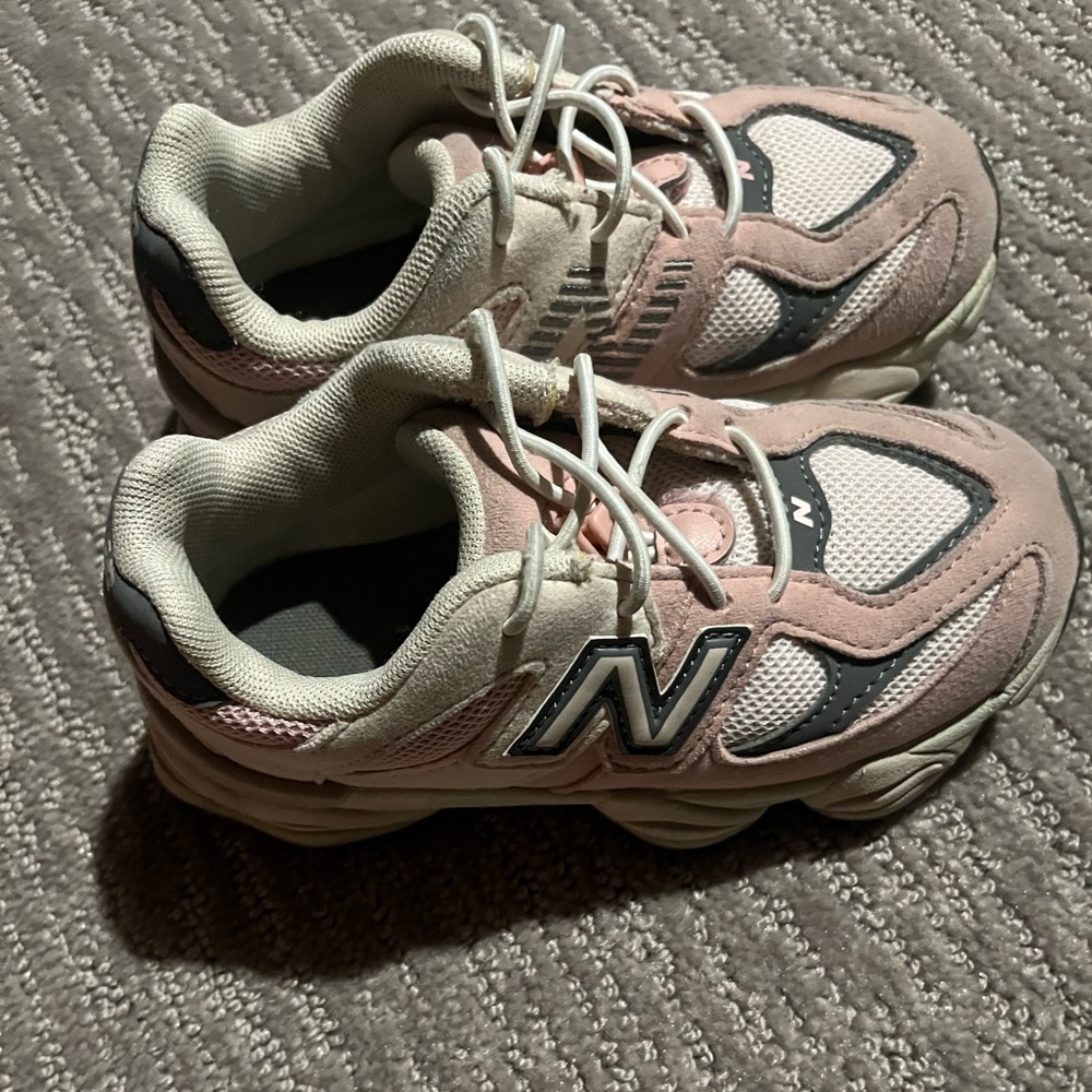 New Balance Pink Gray White Kids Sneakers